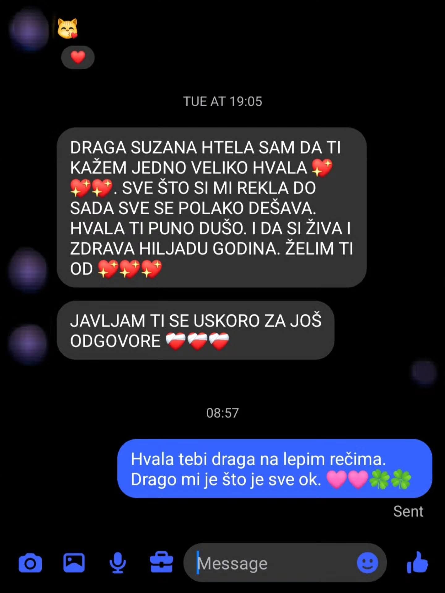 Poruka klijentkinje: sve što je rečeno polako se dešava